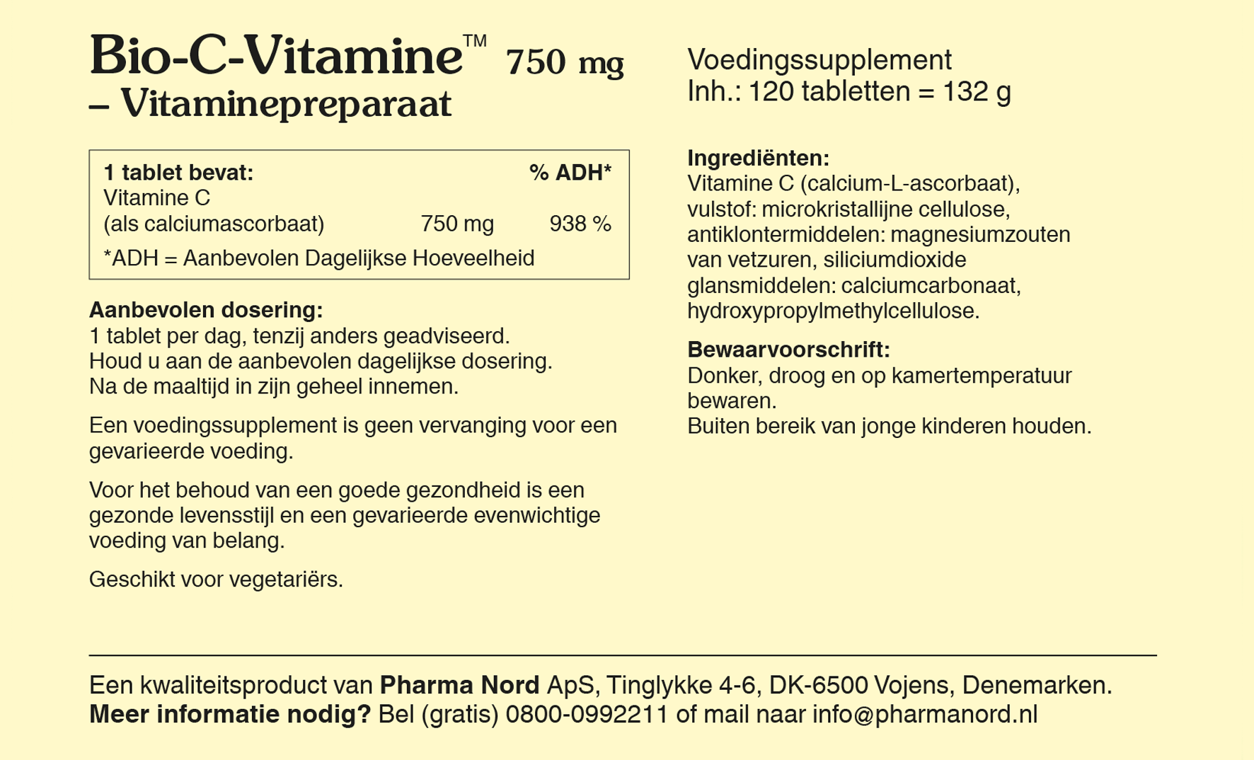 Pharma Nord Bio C Vitamine (120 tabletten)