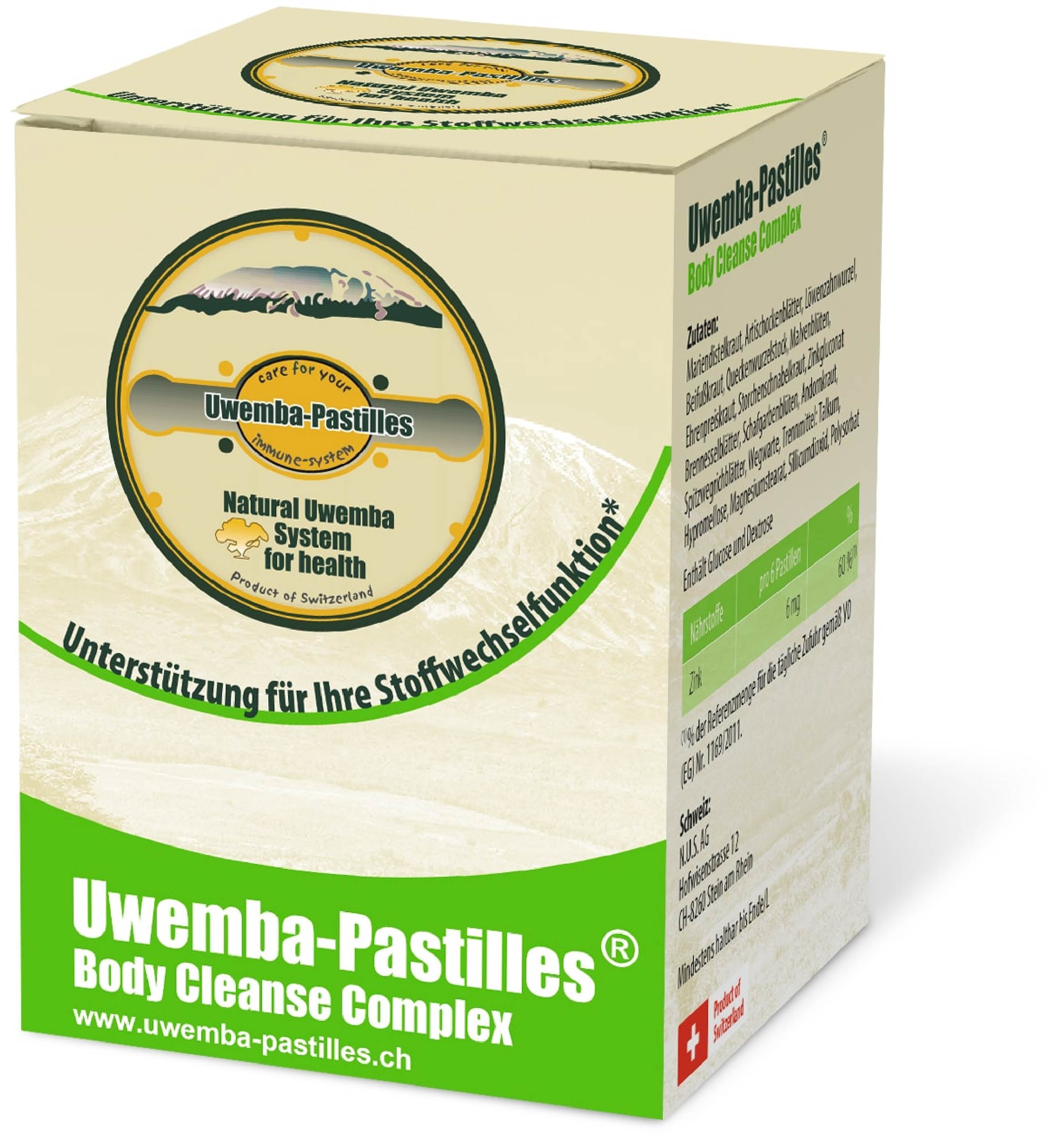 UWEMBA-PASTILLES Body Cleanse Complex Pastillen Ds 250 Stk