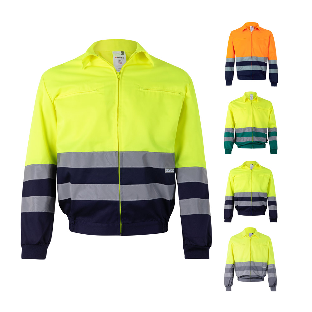 Velilla 36020 - Veste en sergé bicolore (210g/m²) en polyester (80%) et coton (20%)