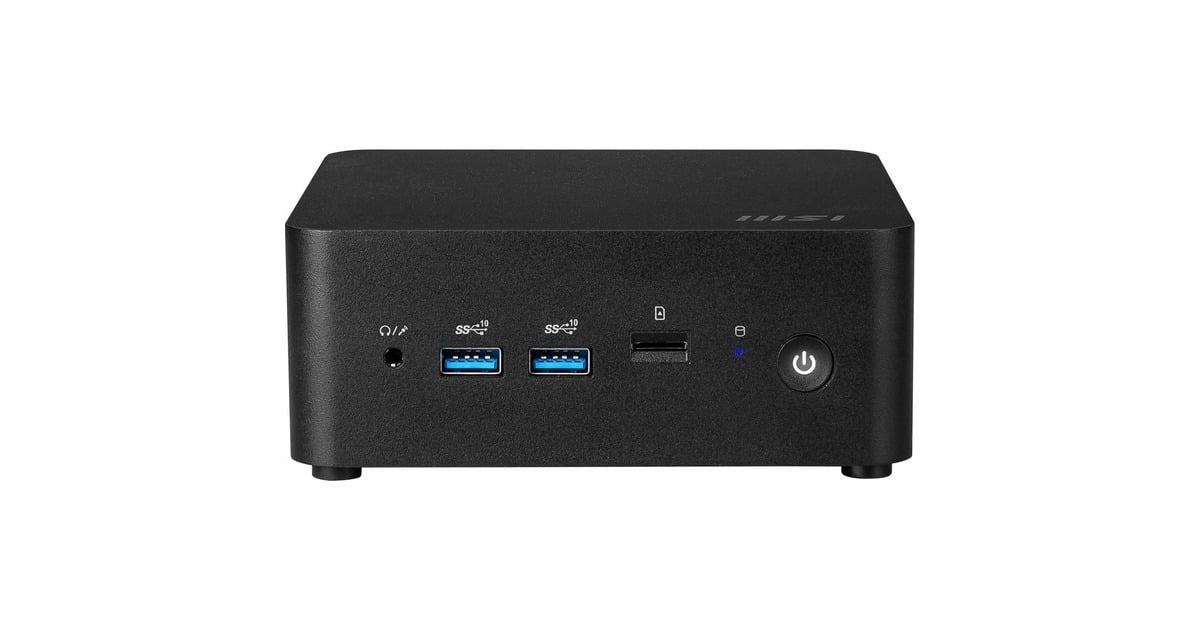 MSICubi NUC 13MQG-070EU pc-systeem  (Zwart | Core i7-1365U | Intel Graphics | 16 GB | 1 TB SSD)