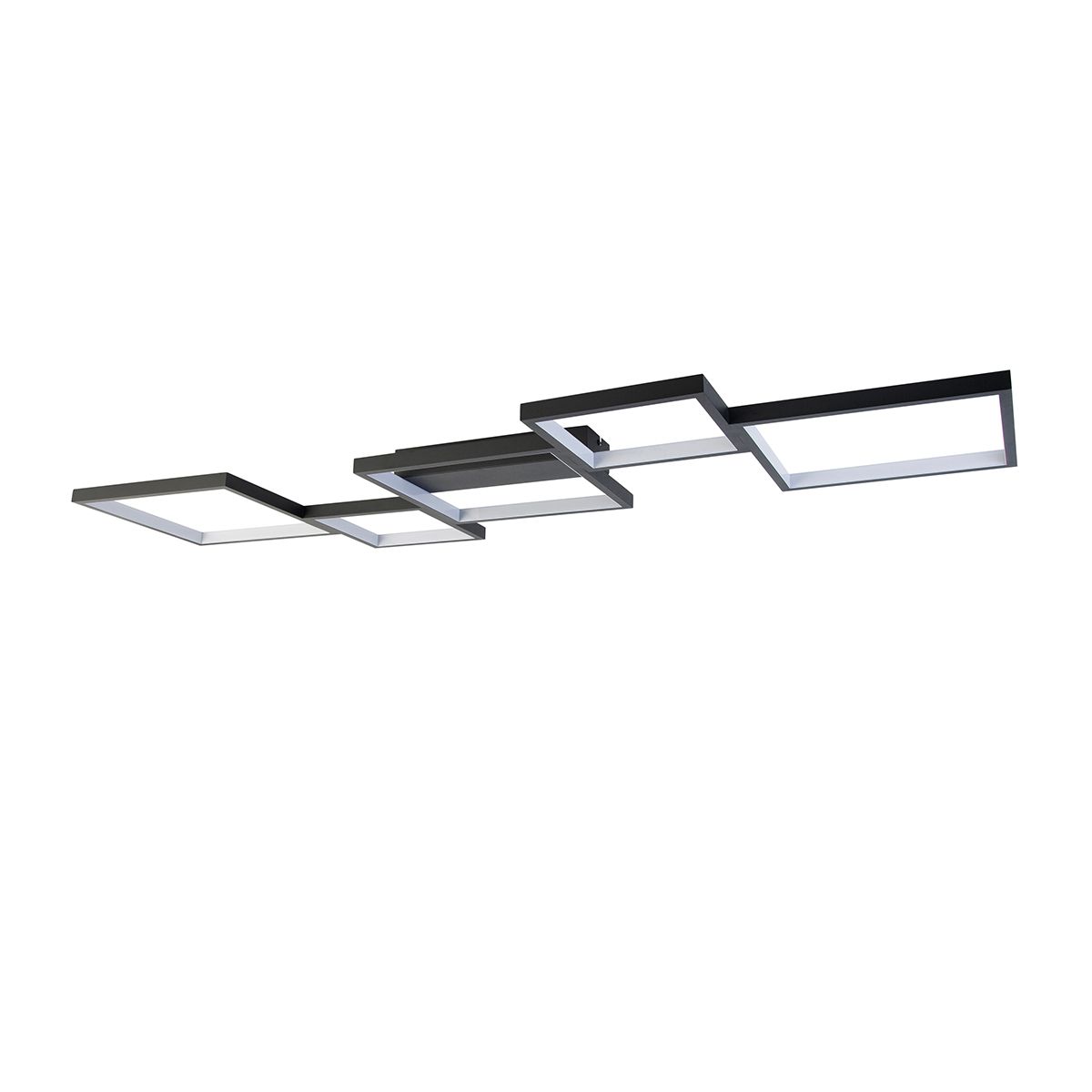 Plafondlamp zwart incl. LED 3 staps dimbaar 5-lichts - Lejo