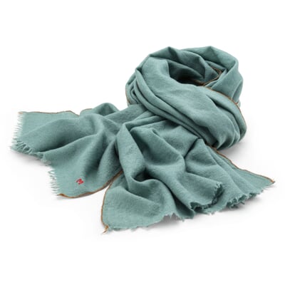 Unisex-Wollschal N° 100, Salbei