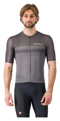 Maillot à Manches Courtes Castelli Simbolo Homme Gris Noir