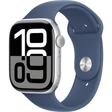 Apple Watch S10 Cell 46 mm S/M - Silver Aluminium Sport Band