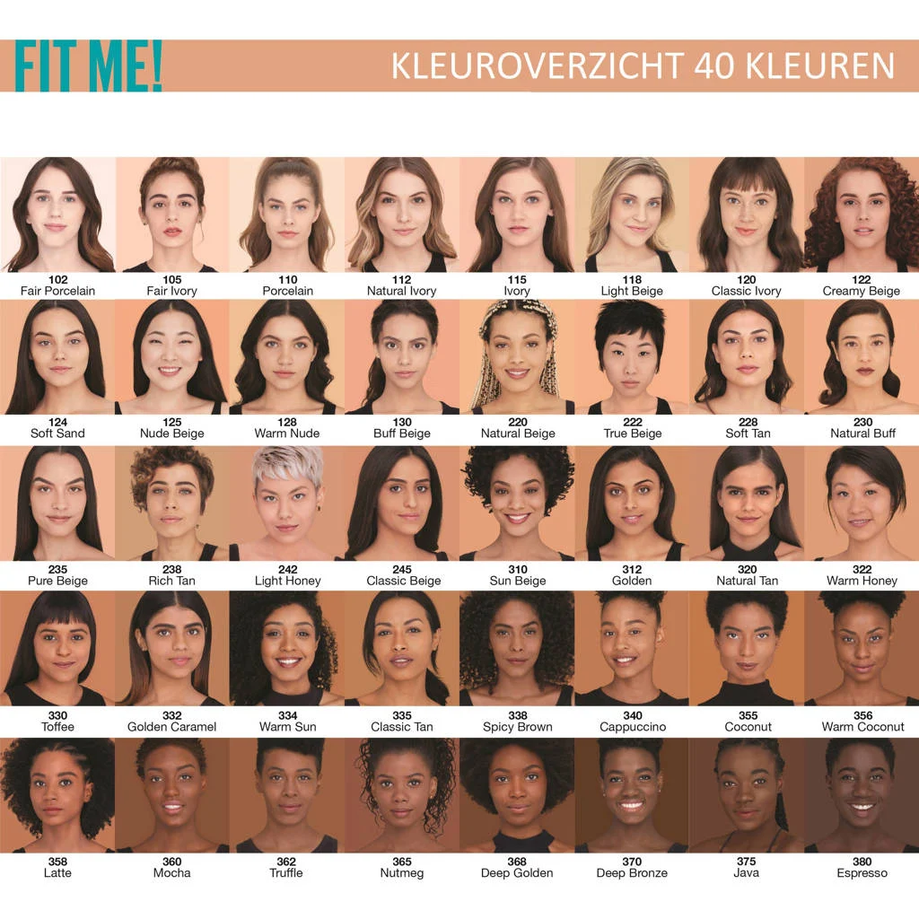 Dekkend maar blend niet fijnFit Me! Matte + Poreless liquid foundation - 115 Ivory