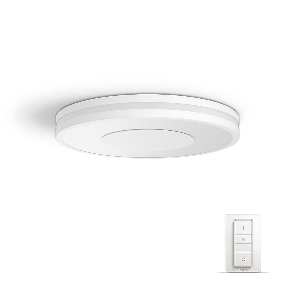 Philips hue BEING Wand- / Deckenleuchte - Weiss / B: 34.8 cm x T: 34.8 cm x H: 5.1 cm