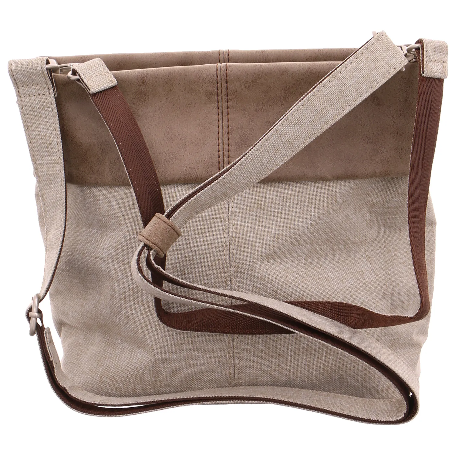ZWEI Umhängetasche Beige Textil