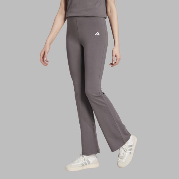 Adidas Calças Boca de Sino de Fitness Cinzento Escuro-xs
