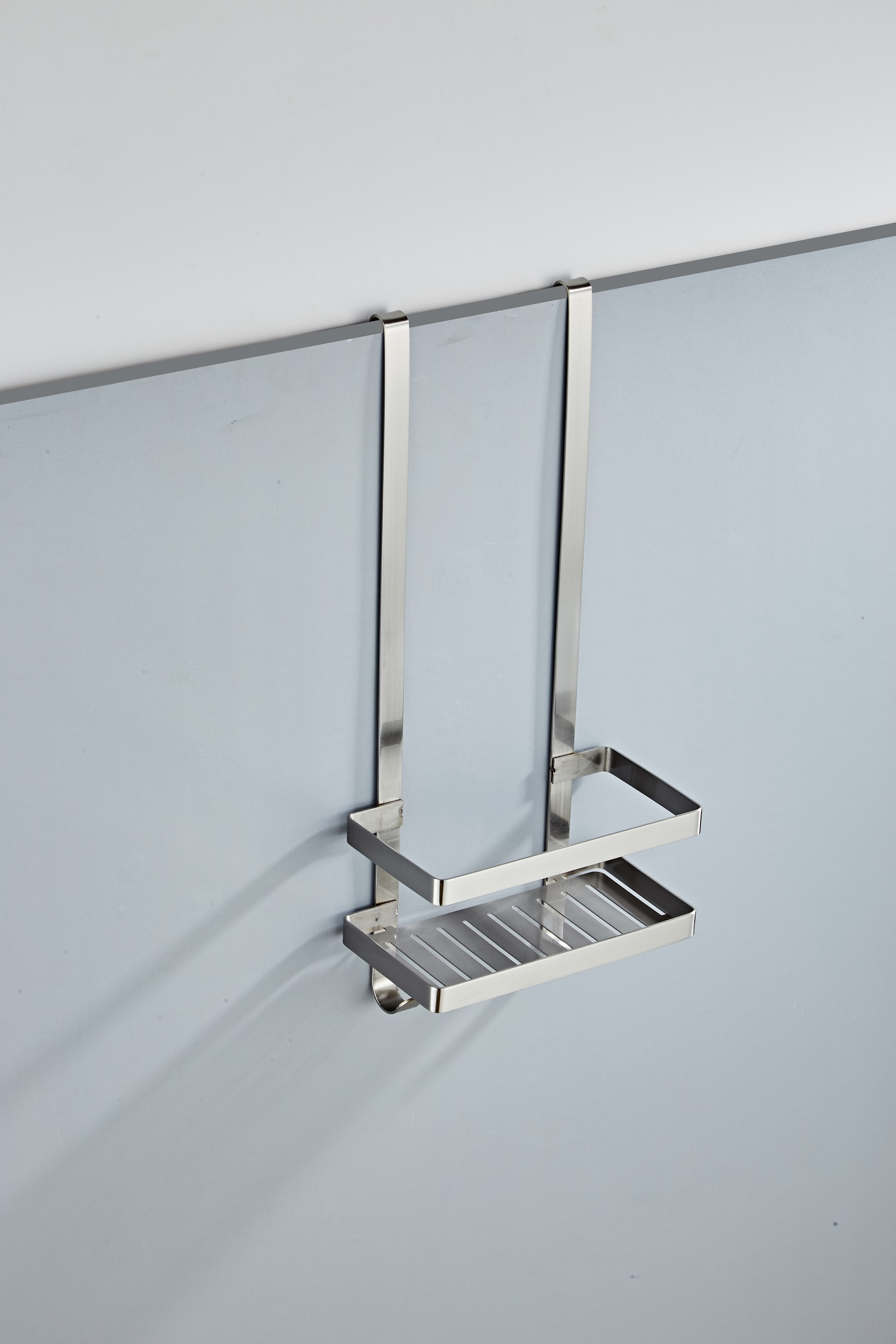 Saniclear Exclusive douche accessoiresset met wissers en shampoohouder RVS