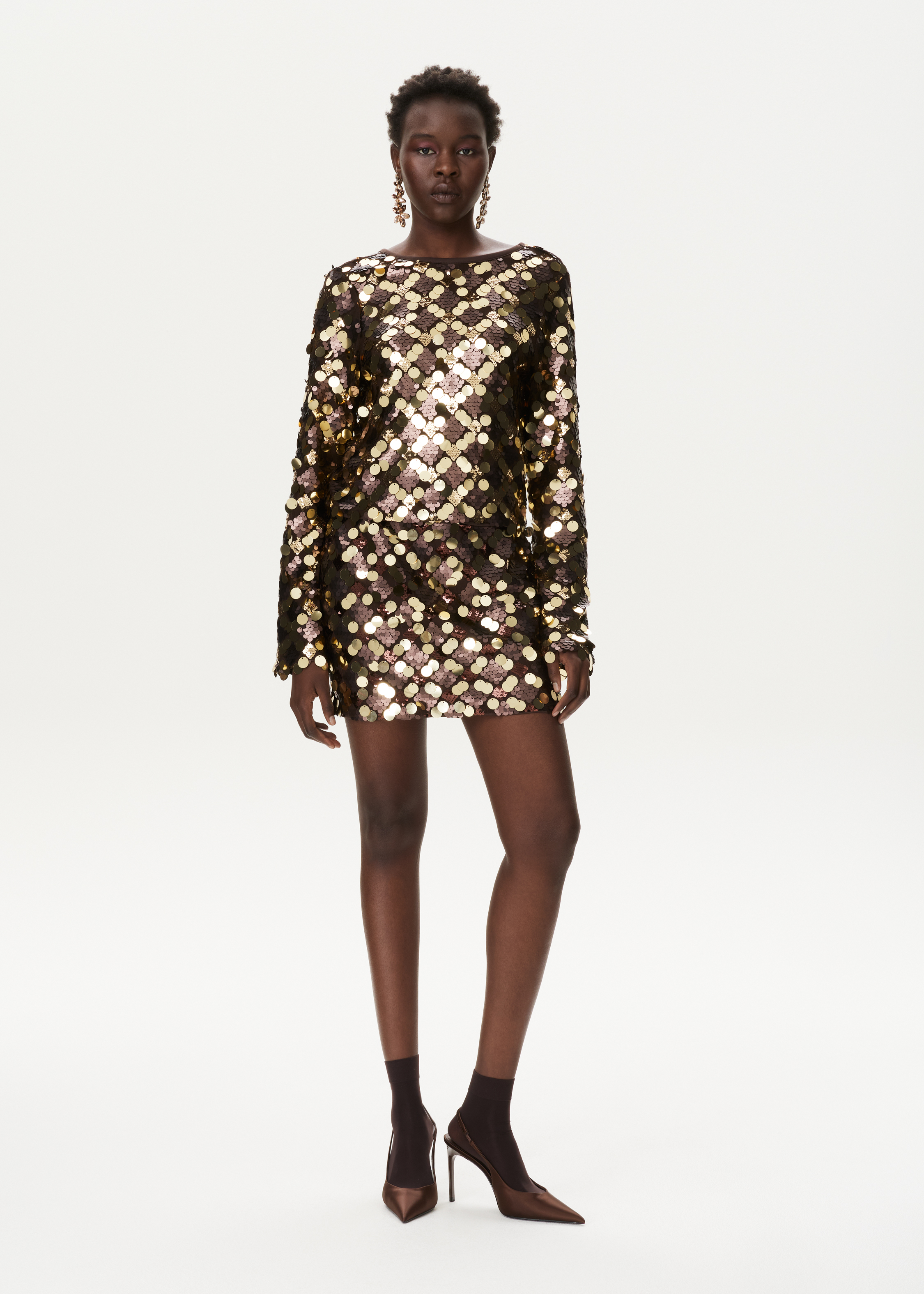 Irregular Sequins Top