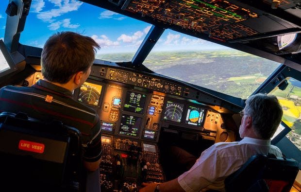Flugsimulator Airbus A320 in Dresden als perfektes Geschenk