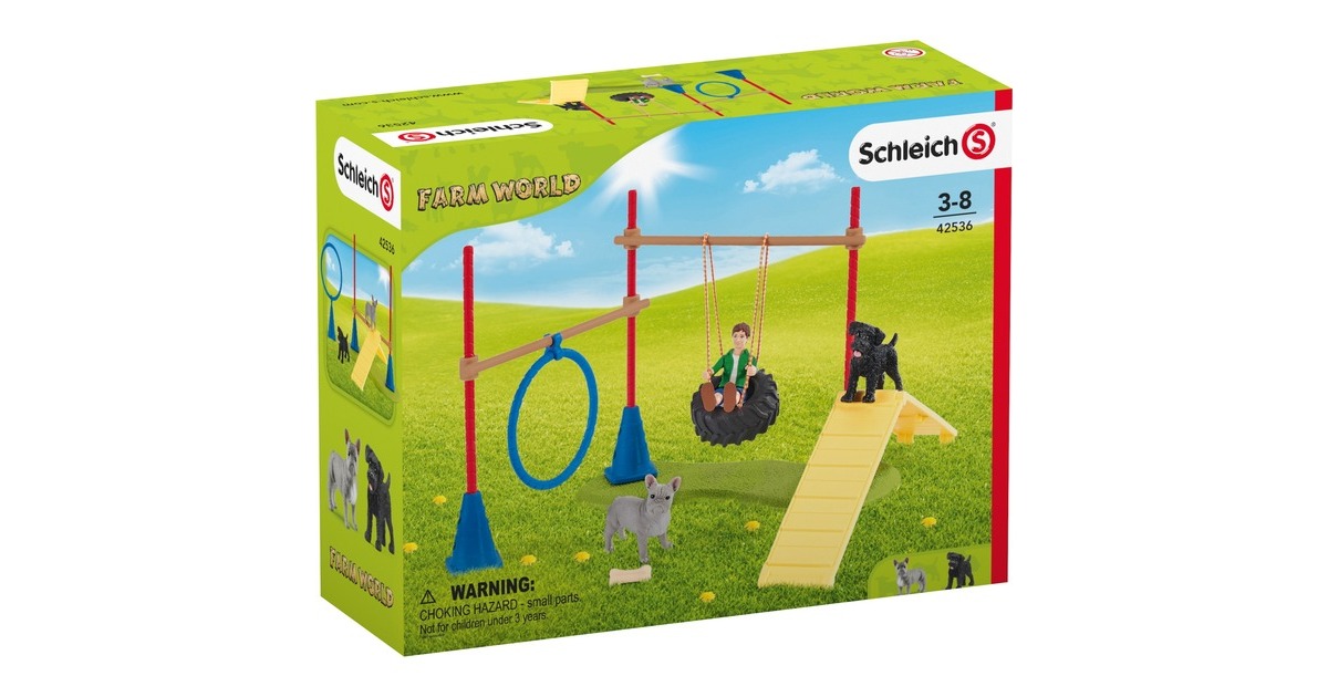 SchleichFarm World - Speelplezier voor honden speelfiguur  (42536)