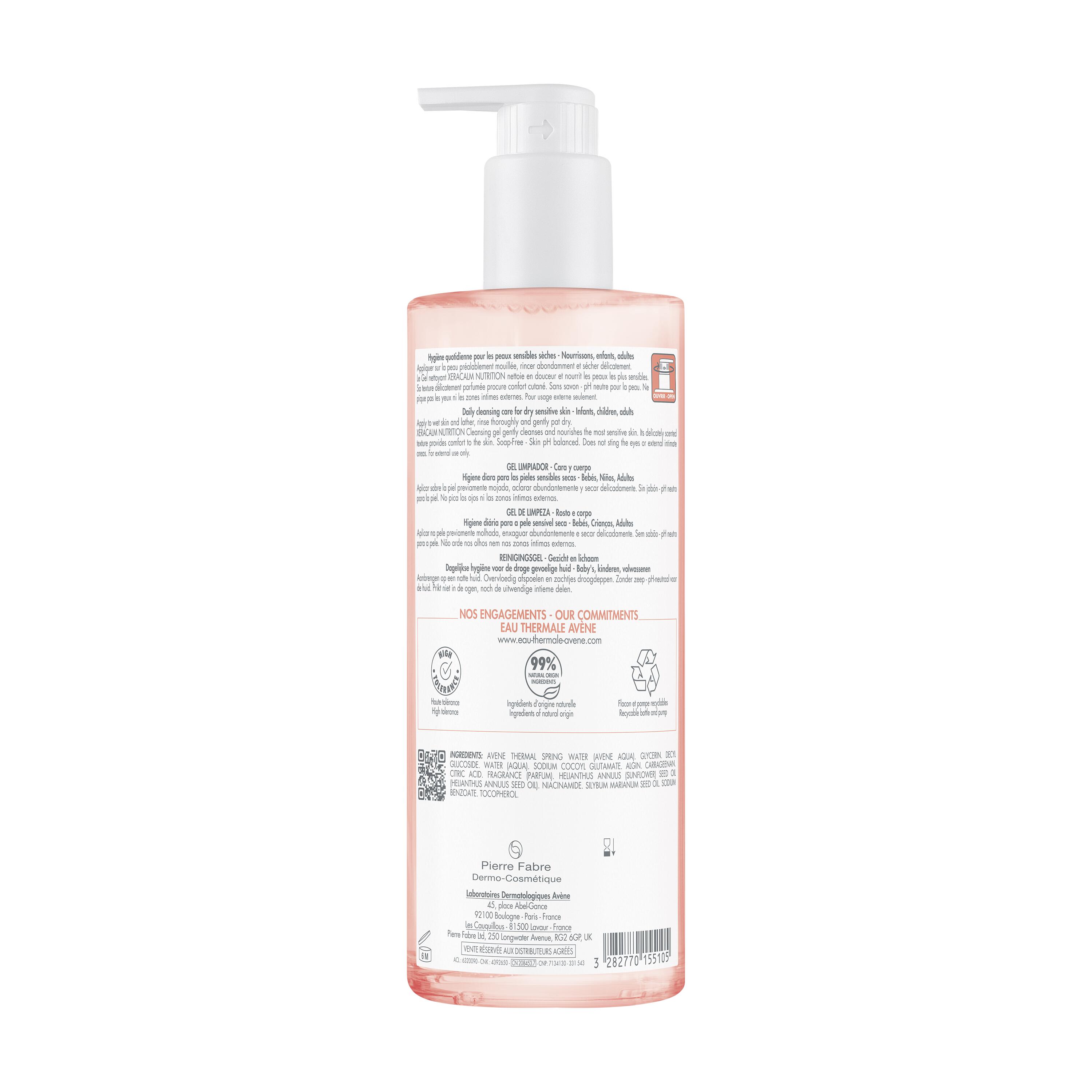 AVENE XeraCalm Nutrition Duschgel<br>500 ml, Flasche, Gel