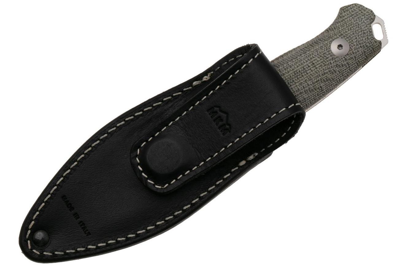 MKM Small Lov MK-SL-GC, Satin M390, Green Canvas Micarta vaststaand mes, Jesper Voxnaes design