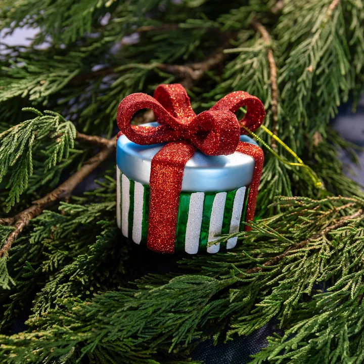 &klevering - Gift Ornament, rot / mehrfarbig
