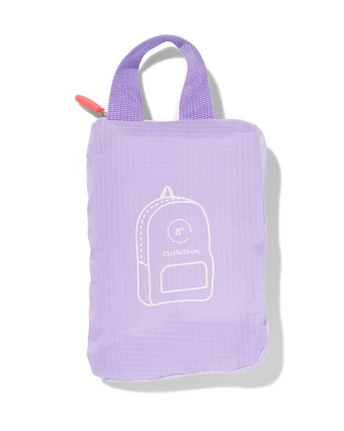 sac à dos pliant 25x15x35 lilas