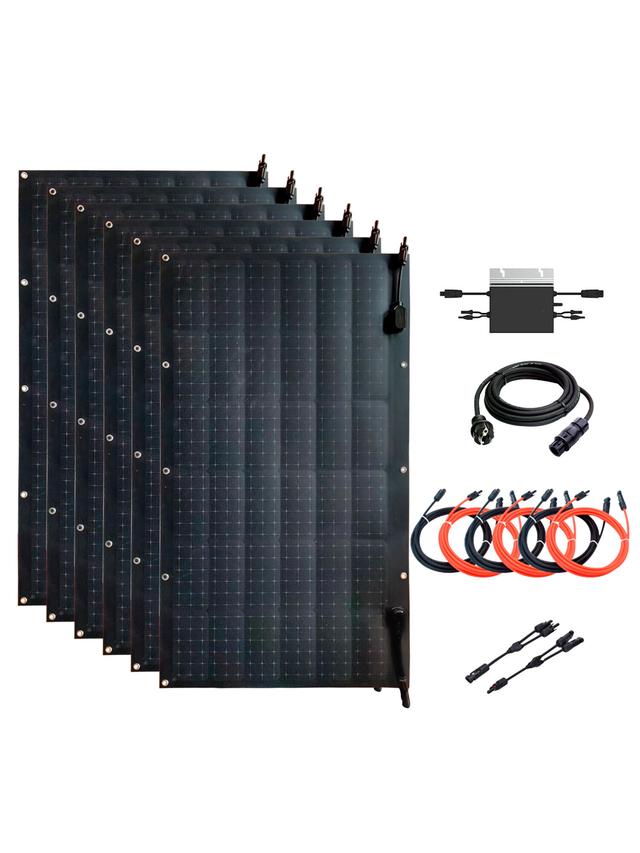 Flexibles Solarkraftwerk, 600 W Leistung