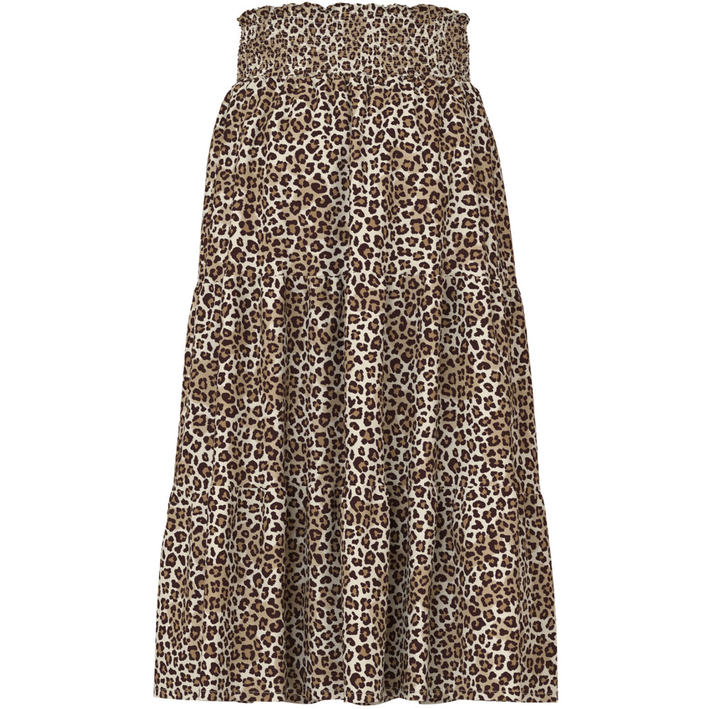 Køb Name It Turtledove Leopard Nkfvinaya Long Wide Nederdel