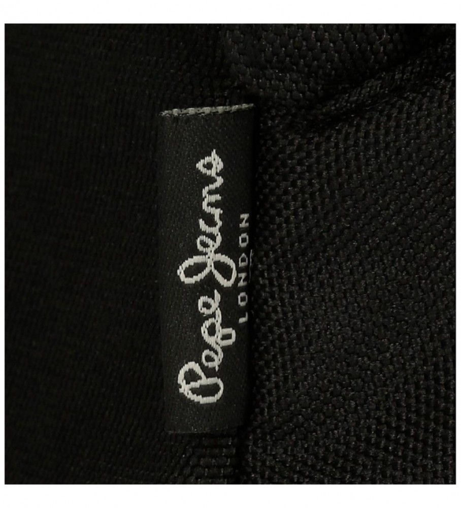 Estojo Pepe Jeans com três compartimentos 6334321 preto