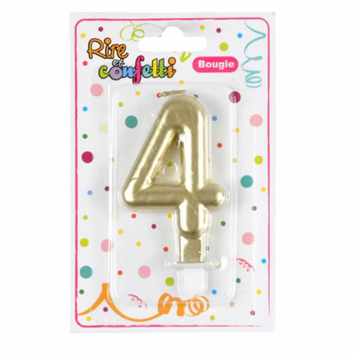 Bougie d'Anniversaire Chiffre 4 - Paris Prix
