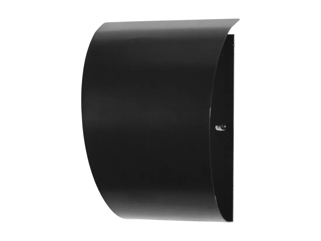 Applique tôle métal noir 11 cm.