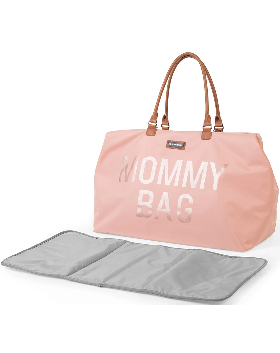 Wickeltasche MOMMY BAG (55x30x40) in kupfer/rosa