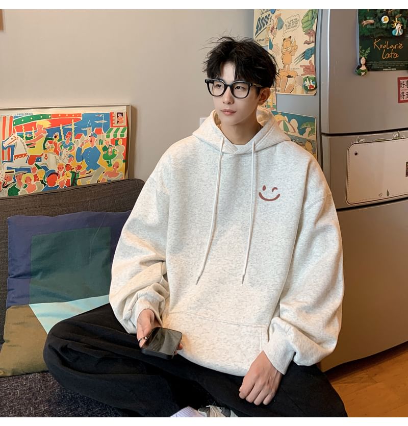 Bay Go Mall - Hoodie met smileygezichtprint