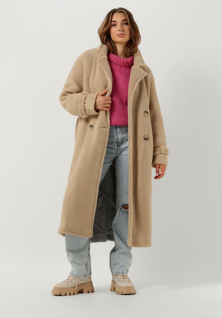 SELECTED FEMME zand selected femme mantel betty teddy coat