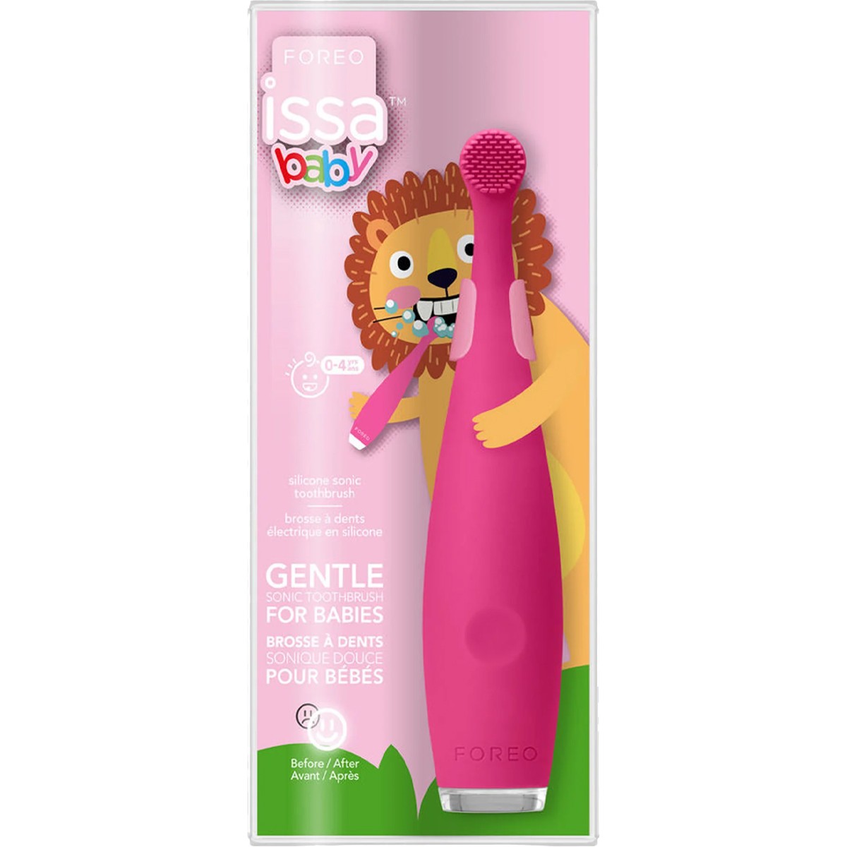 ISSA™ Baby - Brosse à dents sonique - Enfants de 0 à 4 ans - Fuchsia