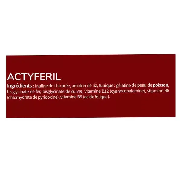 Codifra Actyferil Ferro, Fadiga e Imunidade 60 cápsulas