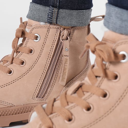 Boots Femme Pampa Hi Zip 95982 Nude Brown