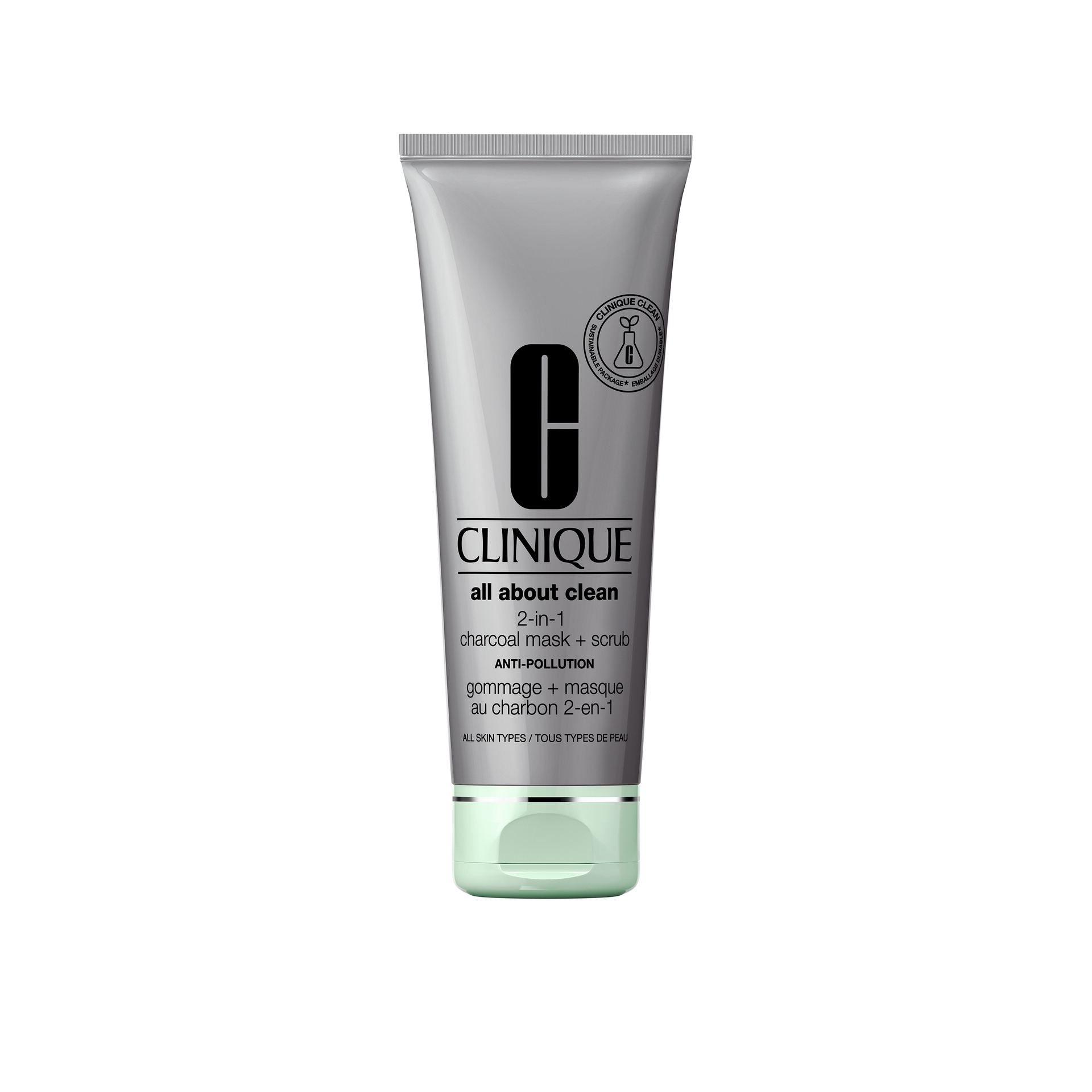 CLINIQUE All About Clean Charcoal Mask+Scrub Anti-Pollution
