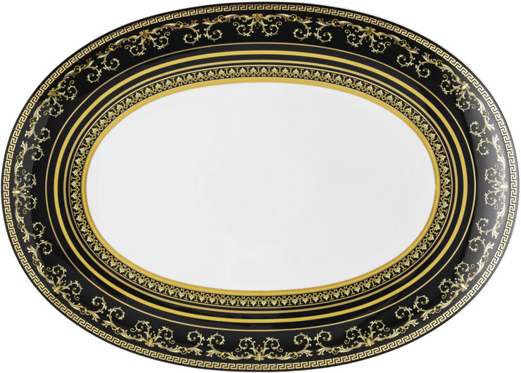 Versace Platter 38cm, Virtus Gala Black, Versace Flerfarvet