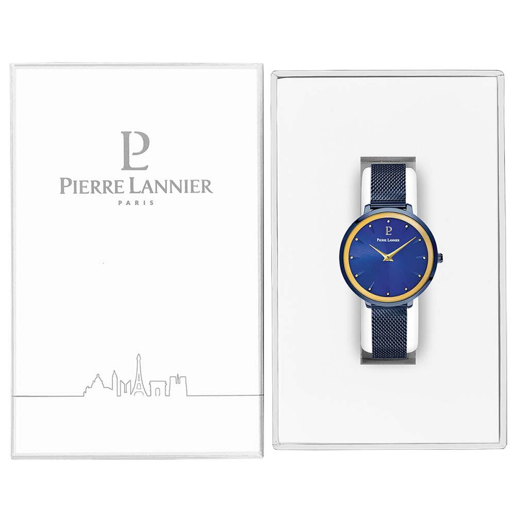 Montre Pierre Lannier Asteroide Bleu