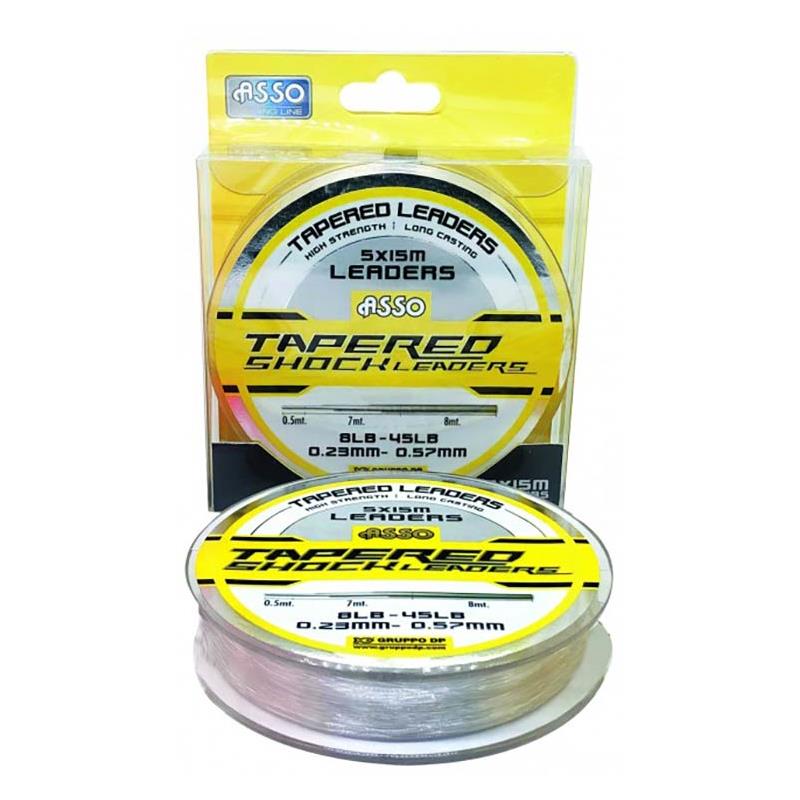 Nylon Asso Tapered Shock Leader Protector 5 X 15