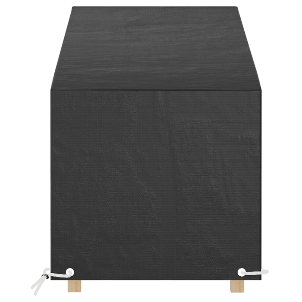 Housses pour chaise longue 2 pcs 12 œillets 205x75x40/70 cm pe