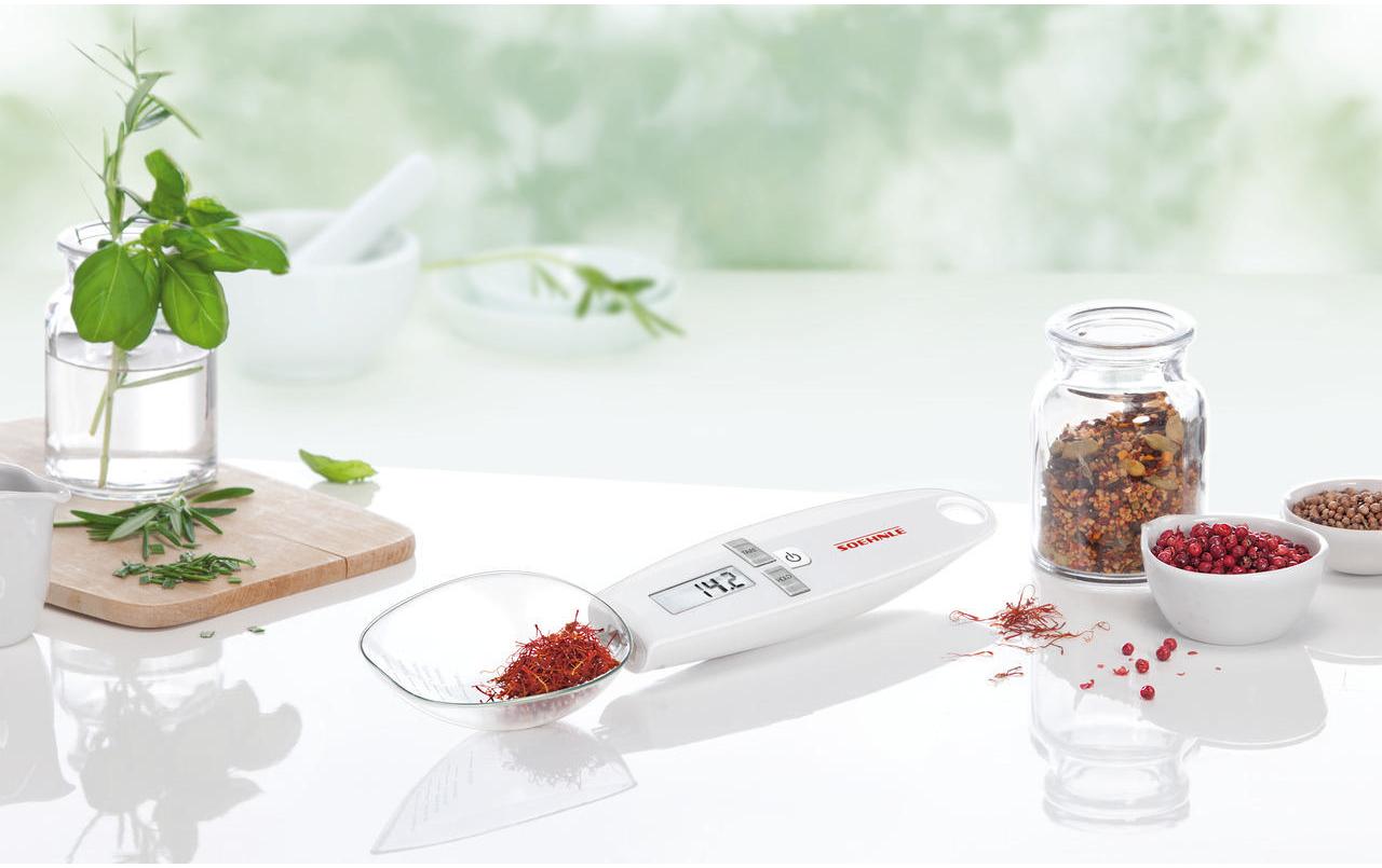 Löffelwaage Cooking Star WeissKüchenwaage für die Abmessung kleiner Mengen
