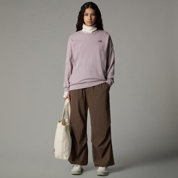 T-shirt THE NORTH FACE W NATURAL DYE L/S TEE PURPLE CHALK NATURAL DYE