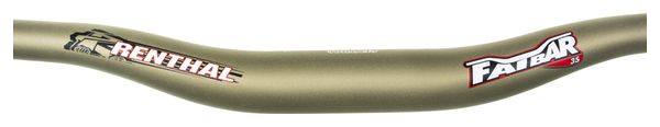 Cintre Relevé VTT RENTHAL FATBAR 35 Largeur 800mm Or