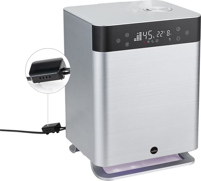 Wilfa Dew Ultrasonic luftfugter 601229 (sølv/sort)