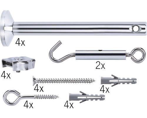 Touwaccessoires span- en montageset voor 12V-touwsystemen