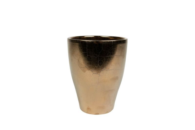 TS COLLECTION Sven hoog - Bloempot - Goud - 14 cm
