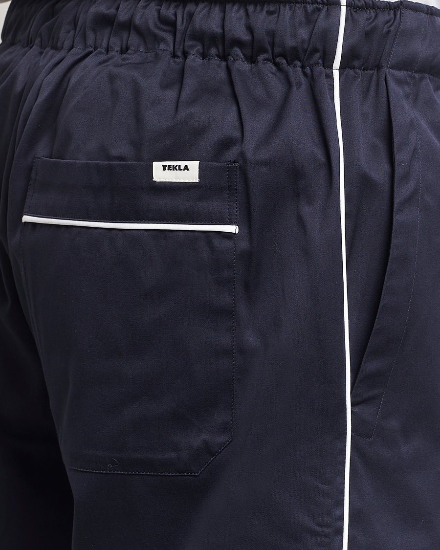 Tekla Sateen Pyjama Pants Chelsea Navy