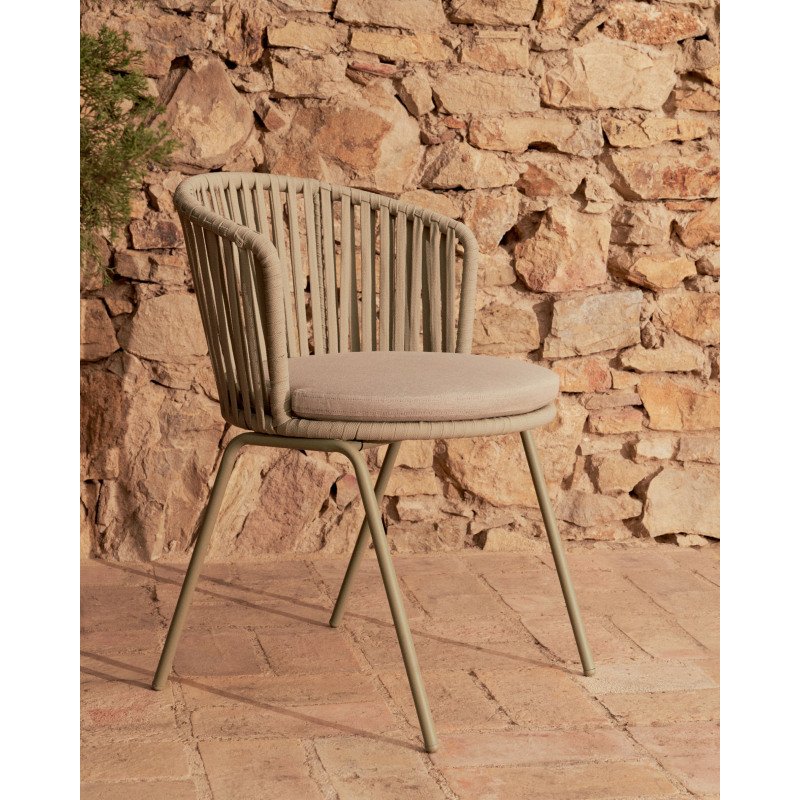 Chaise d'extérieur Saconca - corde et acier