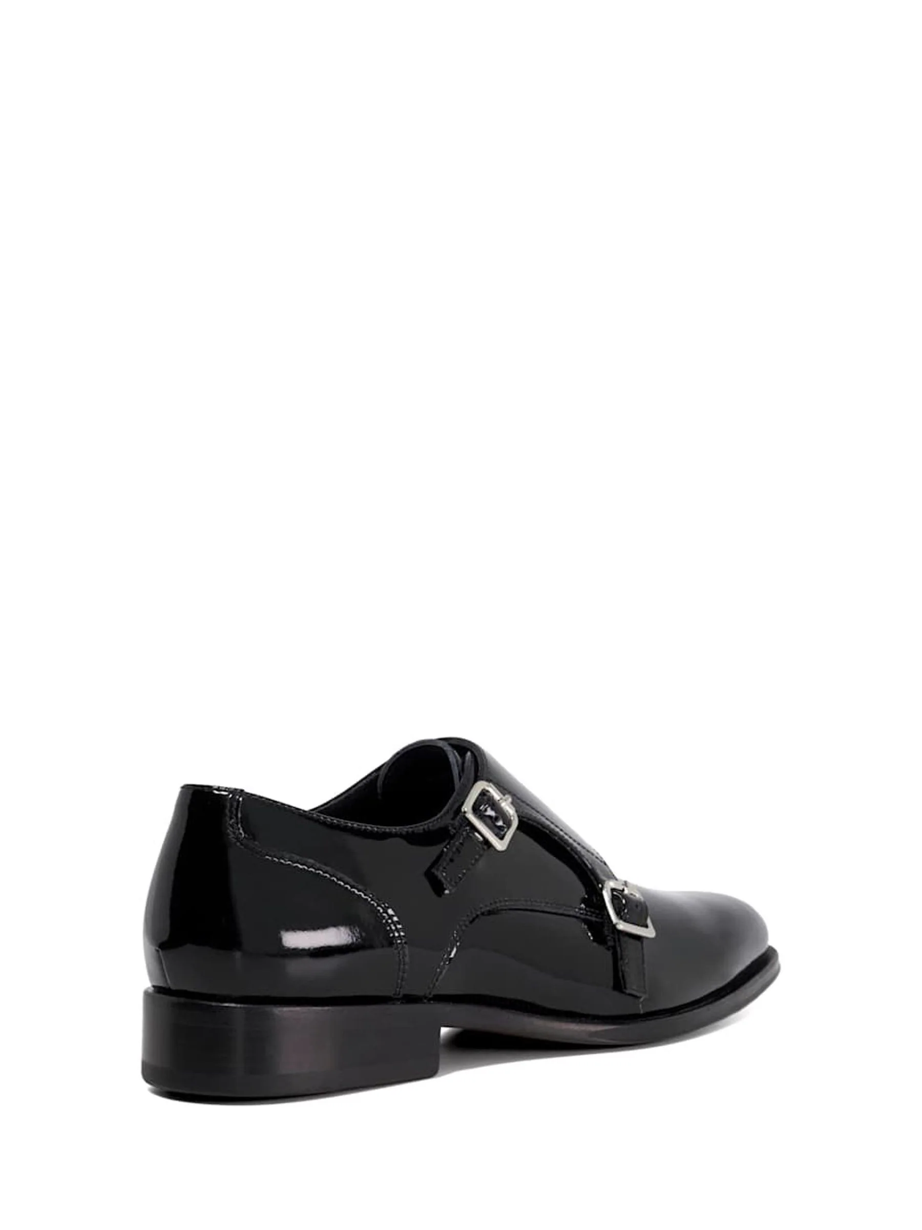 Dune London Sono Leather Sole Double Monk Shoes