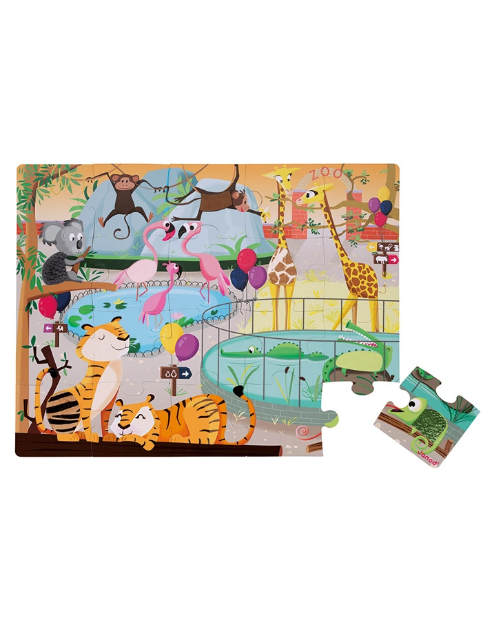 Haptik-Puzzle IM ZOO 20-teilig in bunt
