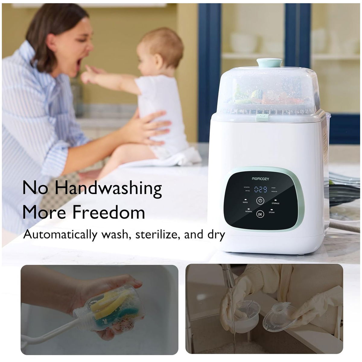 MomcozyMomcozy  XXX  KleanPal Pro Babyflaschenwaschmaschine und Sterilisator