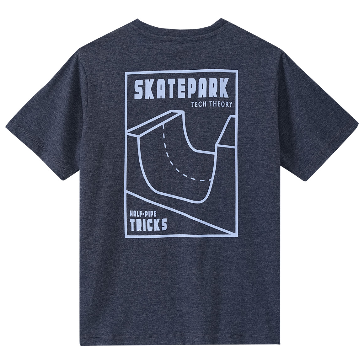 Yigga Jungen T-Shirt mit Skating-Print dunkelblau