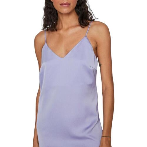 Vila - VIELLETTE SINGLET SATIN DRESS Violeta
