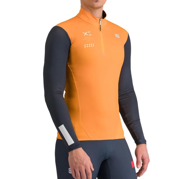 T-shirt ski de fond SPORTFUL SQUADRA JERSEY BRIGHT MARIGOLD/GALAXY BLUE